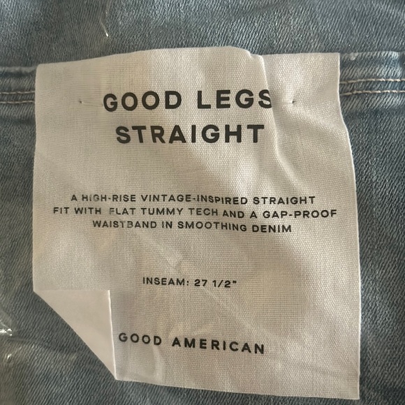 Good American Good Legs Straight jeans - Picture 1 of 4